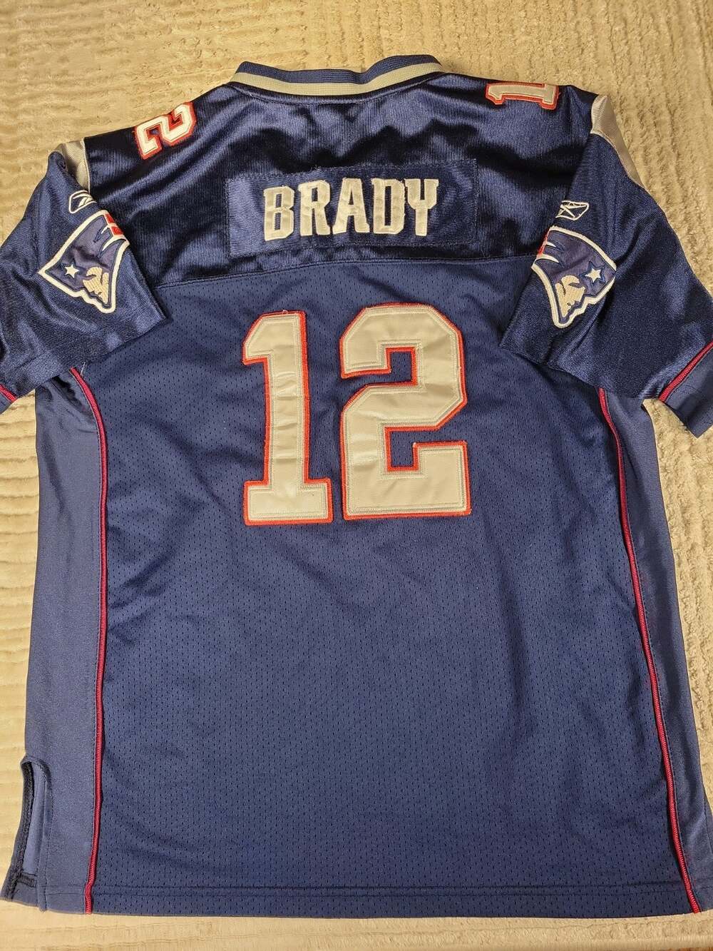 Reebok Tom Brady New England Patriots Football Jersey Womens XL Top Ladies